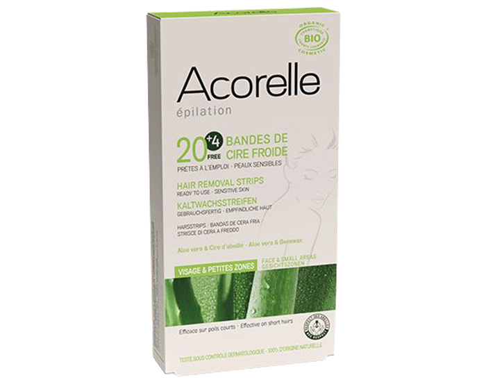 ACORELLE 20 Bandes Dpilatoires Visage