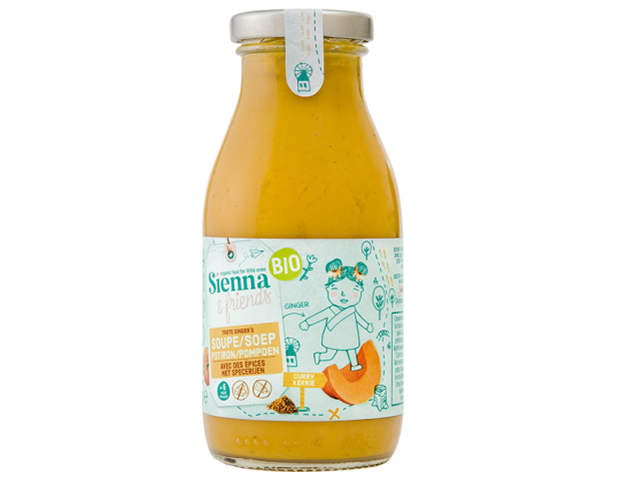 SIENNA AND FRIENDS Soupe au Potiron avec Epices - 260 g - Ds 6 mois 