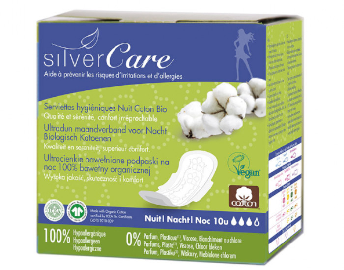 SILVERCARE Serviettes Ultra-Fines Nuit - Boite de 10