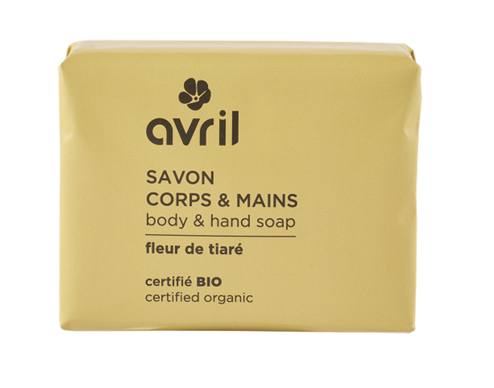 AVRIL Savon Corps et Mains Fleur de Tiar - 100g