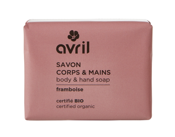 AVRIL Savon Corps et Mains Framboise - 100g