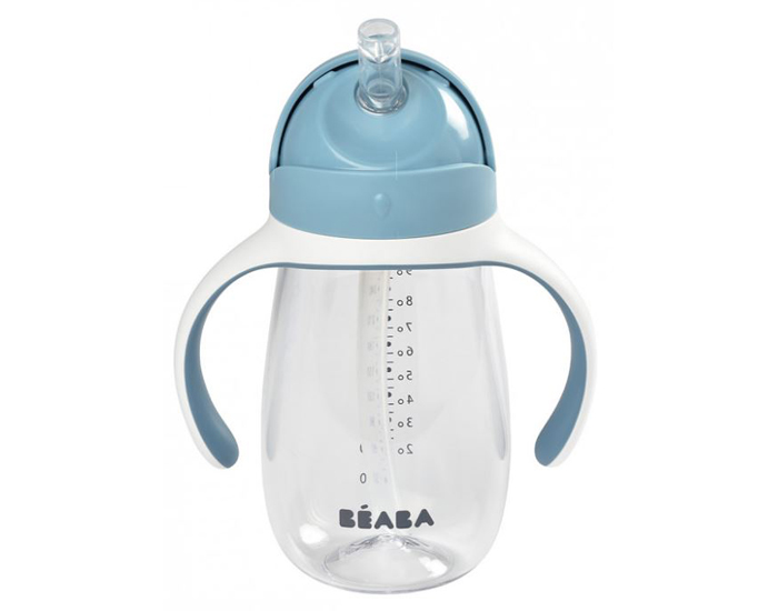 BEABA Tasse Paille Bleu - Ds 8 mois - 300 ml