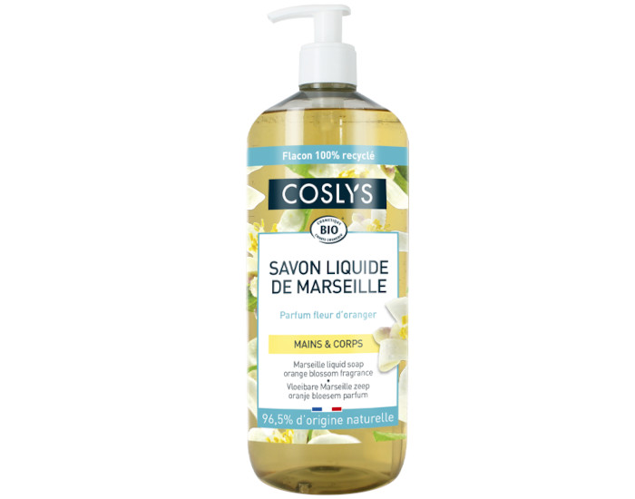 COSLYS Savon de Marseille Pure Tradition - Parfum Fleur d'Oranger 1 L