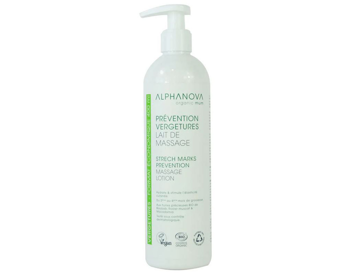 ALPHANOVA Sant Lait de Massage Prvention Vergetures - 400 ml