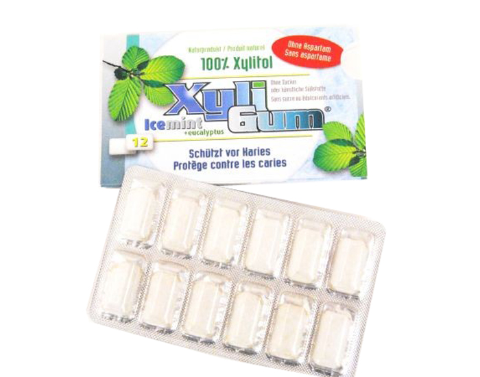 XYLI GUM Chewing-Gum 100% de Xylitol - Icemint + Eucalyptus