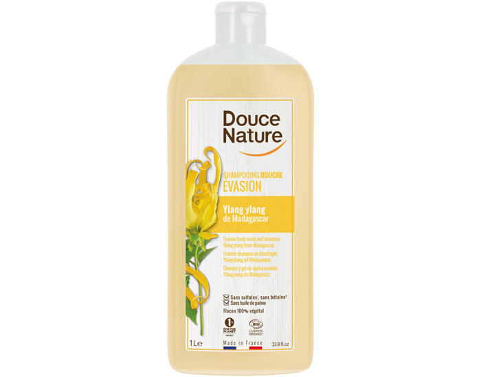 DOUCE NATURE Shampooing Douche Evasion Ylang Ylang - 1L