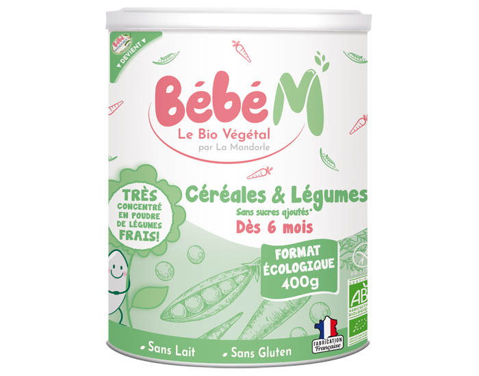 BEBE M Crales et Lgumes - 400g - Ds 6 mois