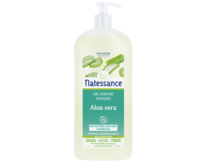 NATESSANCE Gel Douche Aloe Vera Vivifiant - 1 L