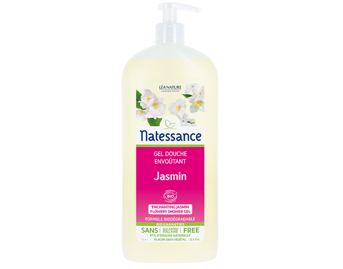 NATESSANCE Gel Douche Jasmin Floral - 1 L