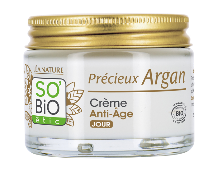 SO'BIO Crme de Jour Anti-ge  l'Argan Bio - 50 ml