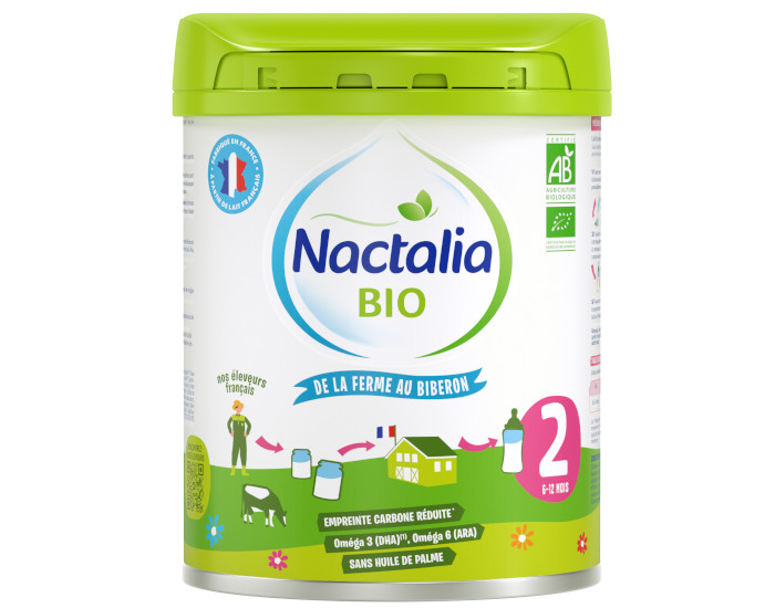 NACTALIA Lait de Suite 2 - Ds 6 mois - 800g