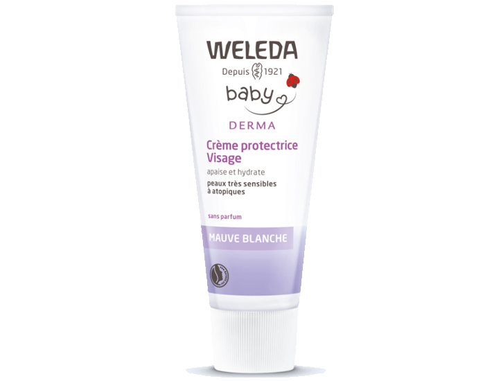 WELEDA Bb Derma Crme Protectrice Visage  la Mauve Blanche - 50 ml