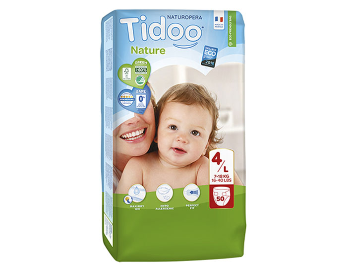 TIDOO Couches cologiques Nature - Pack conomique 