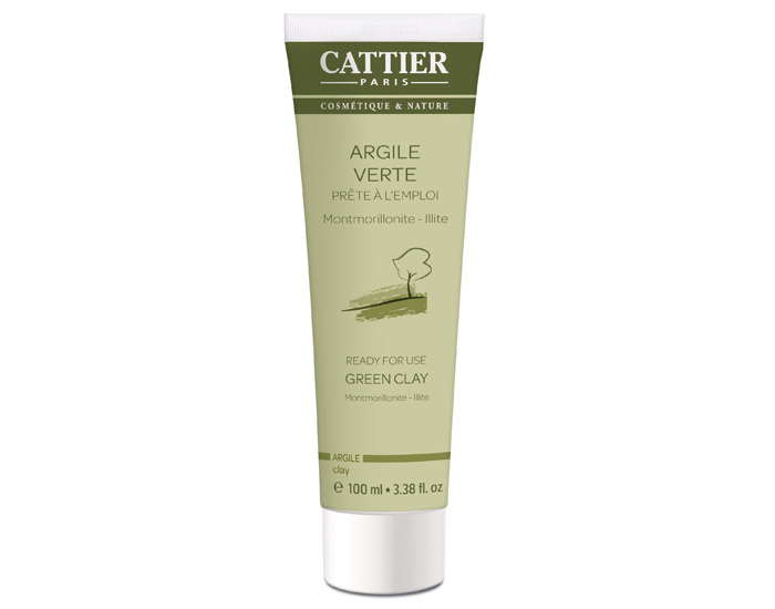 CATTIER Argile Verte Prte  l'emploi Tube - 100 ml