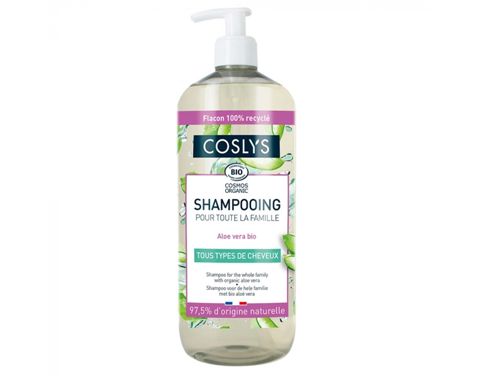 COSLYS Shampooing pour Toute la Famille - Aloe Vera Bio 