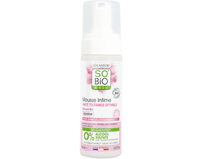 SO'BIO Mousse Intime  la Fleur de Mauve Bio - 150 ml