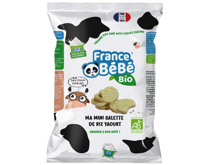 FRANCE BEBE BIO Mini-Galette de Riz - Yaourt - 84g