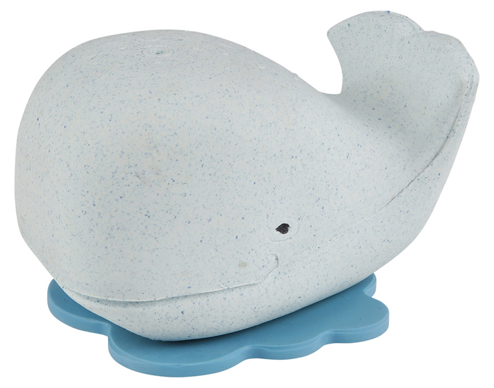 HEVEA Jouet de Bain Baleine en Caoutchouc Naturel - Ds la naissance Bleu Blizzard