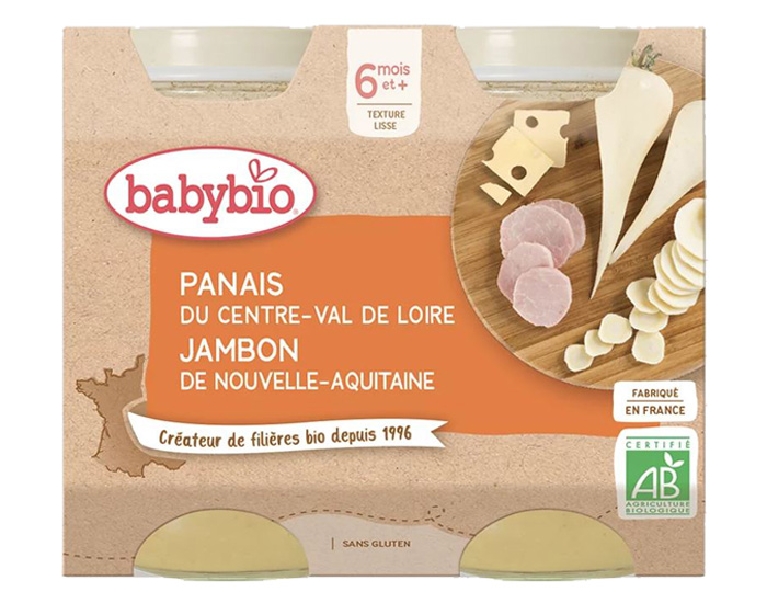 BABYBIO Petits Pots Menu du Jour - 2 x 200g - Ds 6 Mois