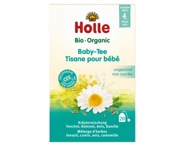 HOLLE Tisane Bio pour Bb et Enfant - Ds 4 mois - 20 sachets