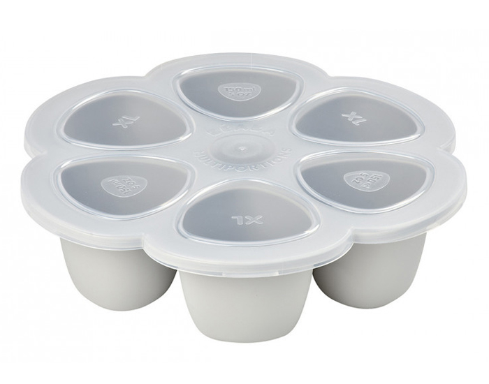 BEABA Set de Conglation pour les Repas de Bb -  6 x 150 ml - Gris