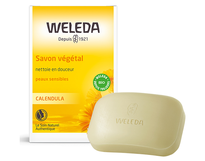 WELEDA Savon Vgtal au Calendula - Ds 3 ans