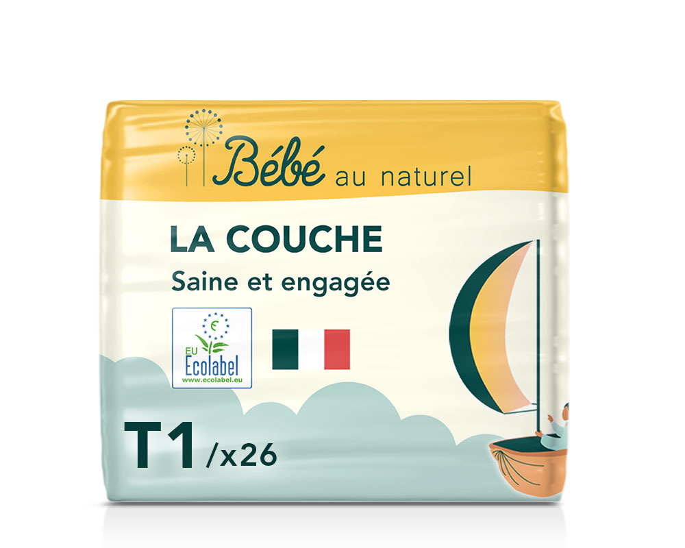 BEBE AU NATUREL La Couche Ecologique Taille 1 / 2-5 kg