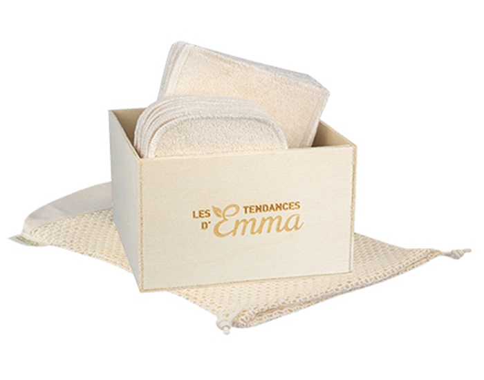 LES TENDANCES D'EMMA Kit Eco Chou Bois - Coton Bio Biface