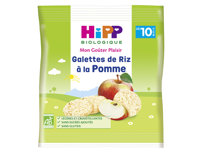 HIPP Galettes de Riz - 30g - Ds 8 ou 10 Mois