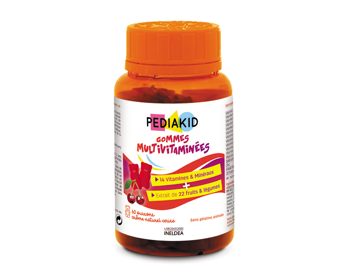 PEDIAKID Gommes Multivitamines - Got Cerise - Ds 3 ans