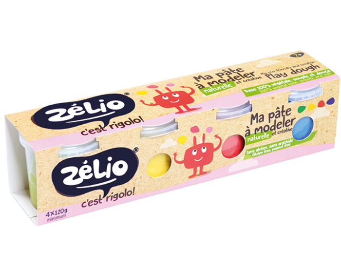 ZELIO Pte  Modeler cologique - 4 Pots de 135 g - Ds 3 ans