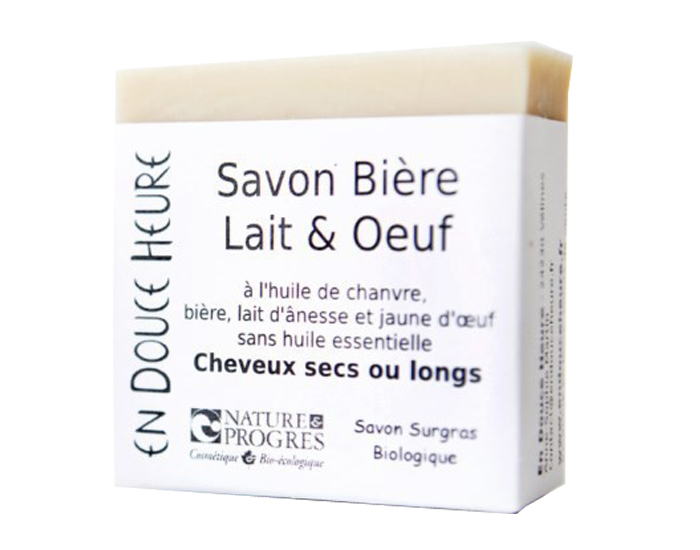 EN DOUCE HEURE - Savon 2 en 1 Shampoing Cheveux Secs et Corps - Bire, Lait et Oeuf