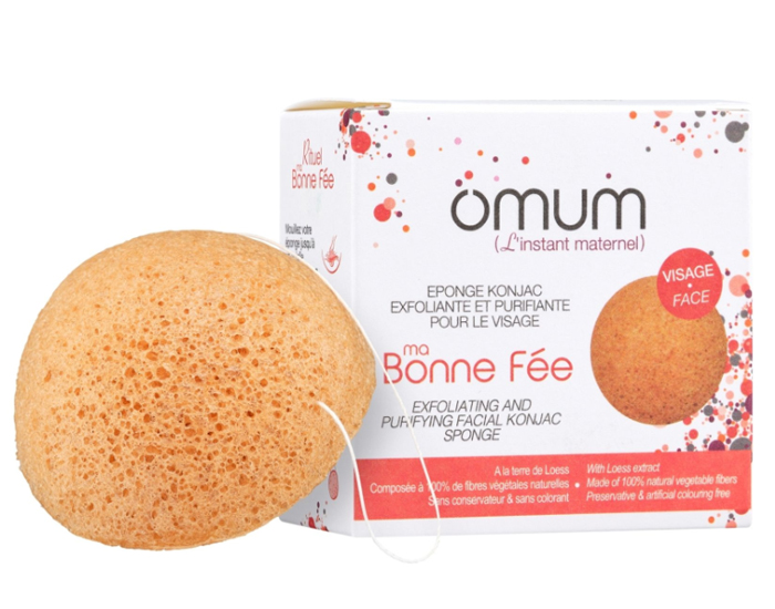 OMUM Ma Bonne Fe Visage - Eponge Konjac Exfoliante et Purifiante