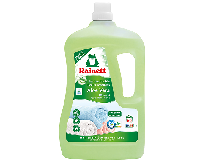 RAINETT Lessive Liquide Peaux Sensibles Alo Vera 3 L