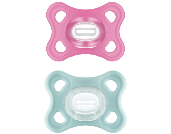 MAM Sucette Comfort en Silicone - 2/6 mois - Lot de 2