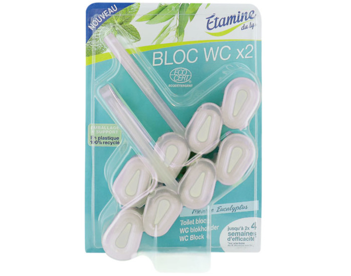 ETAMINE DU LYS Bloc WC Menthe Eucalyptus - 2x50g