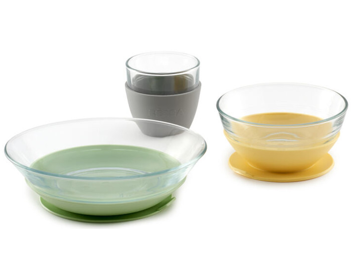 BEABA Coffret Repas Verre Yellow