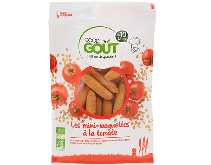 GOOD GOUT Mini-Baguettes  la Tomate - Ds 10 mois - 70g