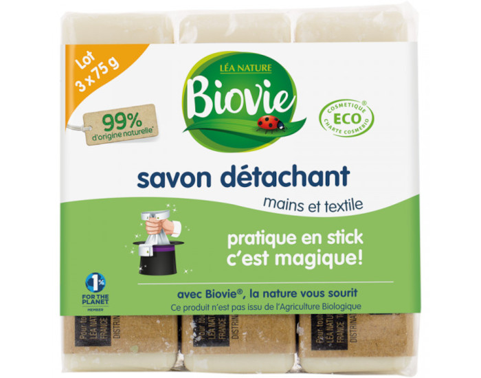 BIOVIE Savon Dtachant  L'Huile d'Olive - 3 x 75 g