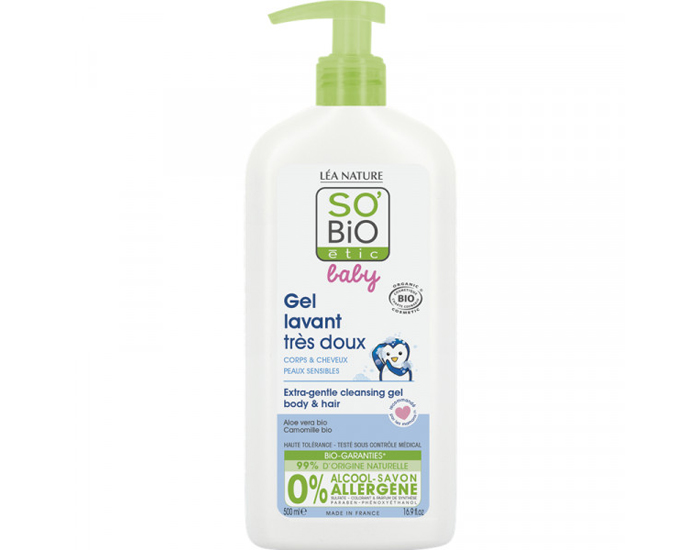 SO'BIO Baby Gel Lavant Trs Doux 