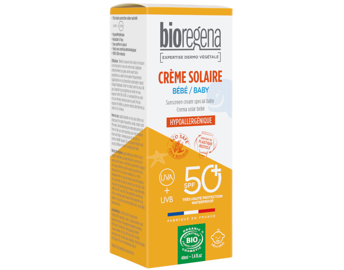 BIOREGENA Crme Solaire Spciale Bb SPF 50+ - Ds 6 mois - 40 ml