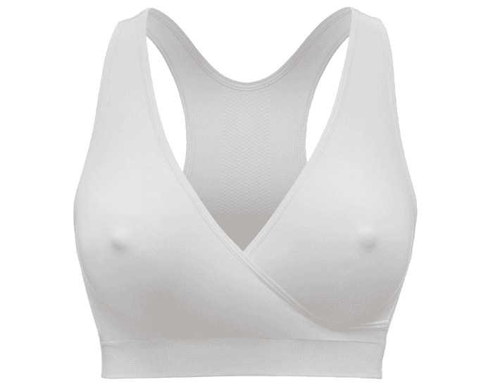 MEDELA Soutien-Gorge de Grossesse et d'Allaitement Respirant Keep Cool - Blanc