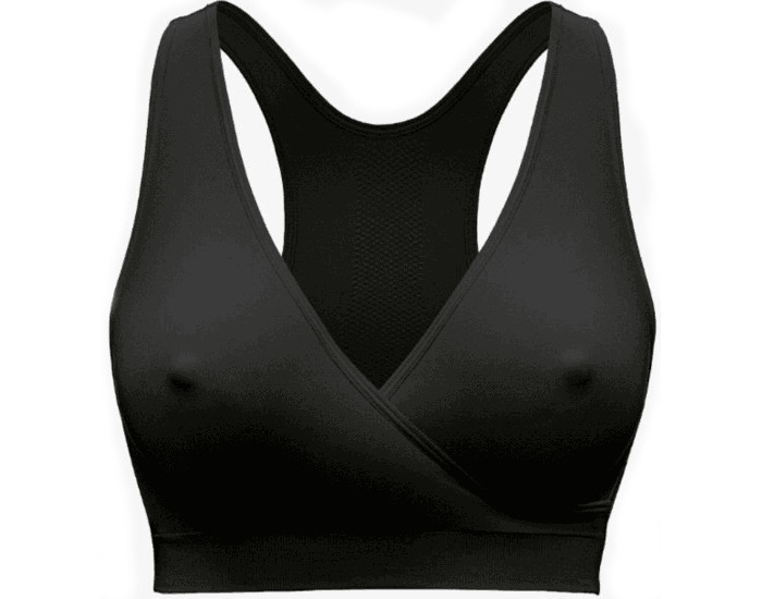 MEDELA Brassire de Nuit de Grossesse et d'Allaitement Respirante Keep Cool - Noir