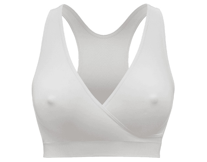 MEDELA Brassire de Nuit de Grossesse et d'Allaitement Respirante Keep Cool - Blanc