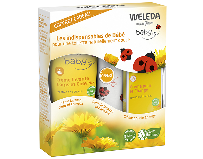 WELEDA Coffret Bb Crme Change et Crme Lavante 