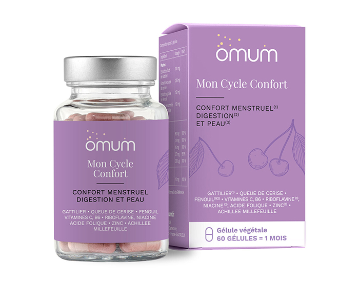 OMUM Complment Alimentaire Nutricosmtique Mon Cycle Confort - 60 Glules