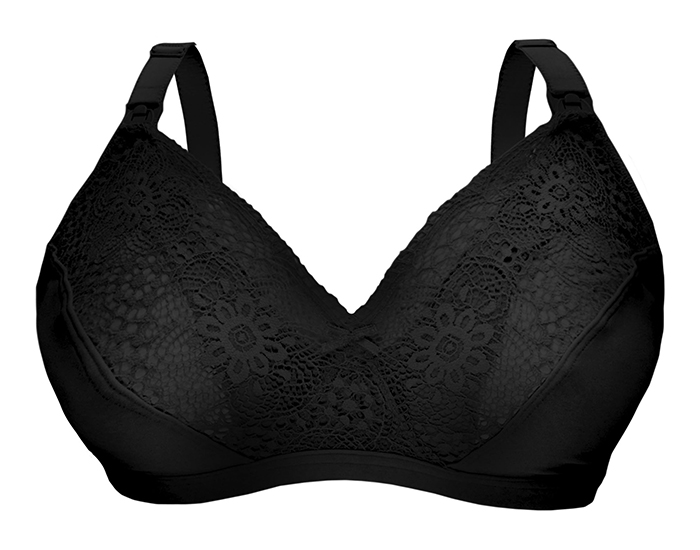 CARRIWELL Soutien-Gorge d'Allaitement Sensation Soie - Noir