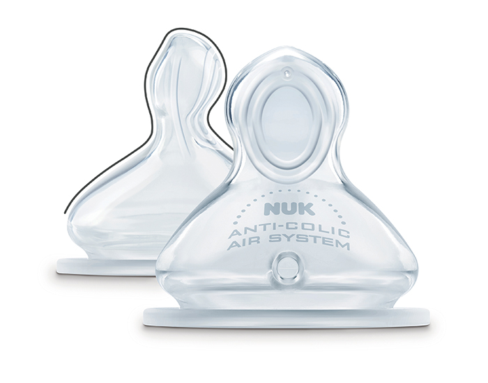 NUK Lot 2 Ttines en Silicone First Choice+ - 0  6 mois