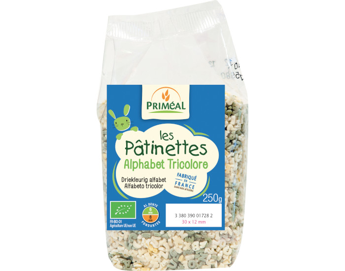 PRIMEAL Ptinettes Alphabet Tricolore - 250 g