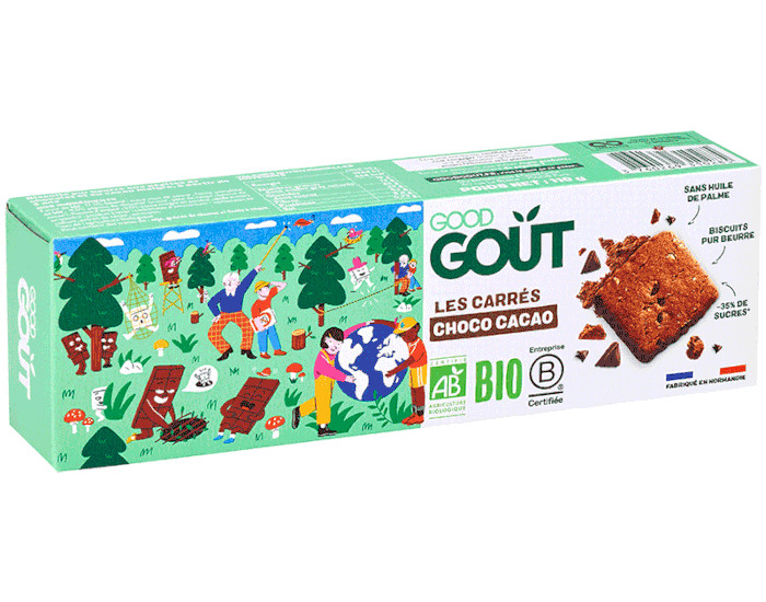 GOOD GOUT KIDZ Biscuits Chocolat Cacao - 110 g